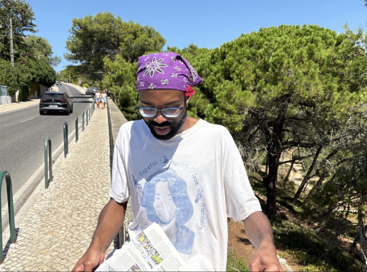 Maurice volunteering in Lisbon, Portugal